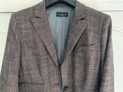 BNWT Made In Italy PIAZZA SEMPIONE classic check tweed blazer jacket IT 48 UK 12 - Image 1 of 4