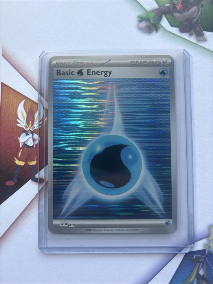 Pokemon - SVE019 - Basic Water Energy - Holo - White Flare/Black Bolt - Image 1 of 1