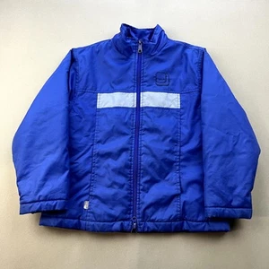Vintage Nike Jacket Windbreaker Youth Small 7-8 Blue Puffer Sports Full Zip y2k - Picture 1 of 11