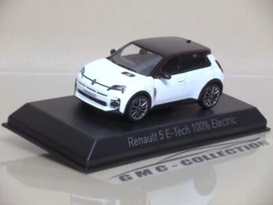 RENAULT R5 E-TECH 100% ELECTRiC CAR 2024 BiANCO PERLA WHiTE PEARL NOREV 1/43 - Foto 1 di 3