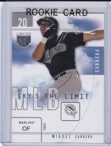 MIGUEL CABRERA ROOKIE CARD Sky's The Limit Baseball INSERT RC Marlin Tiger MIGGY - Picture 1 of 2