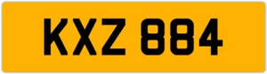 KXZ 884 K 3x3 DATELESS PRIVATE NUMBER PLATE KATE KEV KAZ KAS KAREN KAT KYLE KEN - Picture 1 of 1
