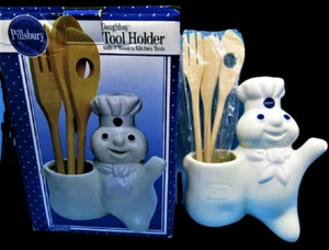 PILLSBURY DOUGH BOY TOOL HOLDER 3 Untensils NEW IN THE BOX BENJAMIN & MEDWIN - Picture 1 of 2