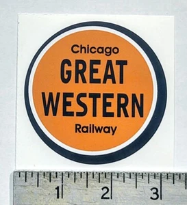 Calcomanía adhesiva Chicago Great Western Railway Railroad - Imagen 1 de 1
