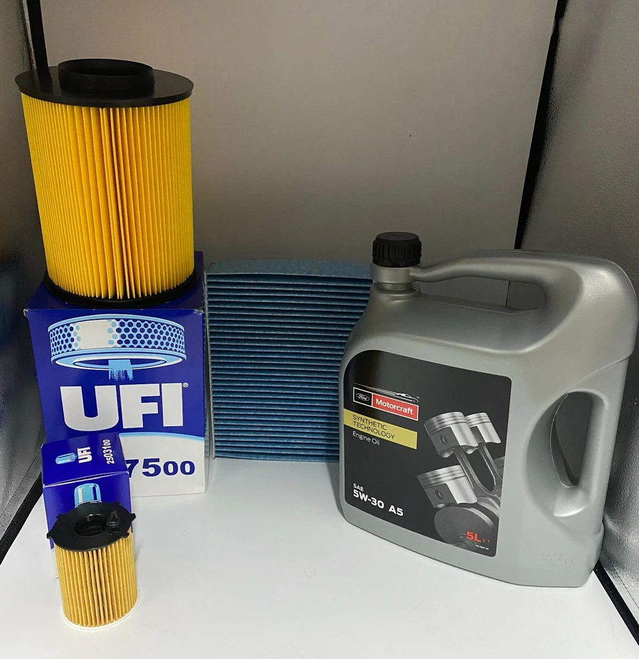 KIT TAGLIANDO FORD C MAX 1.6 TDCI DAL 2007 3 FILTRI 5 LITRI FORD MOTORCAFT 5W30