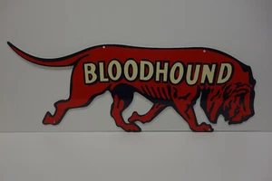 BLOODHOUND SCHWER GESTANZTES SCHILD 9"" HOCH X 24"" BREIT EINSEITIG TOLLE FARBEN! - Bild 1 von 3