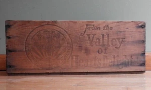 Vintage Richmond Chase Co., CA Santa Clara Prunes Wood Crate, Valley of Heart's - Picture 1 of 17
