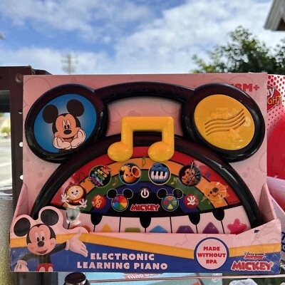 NEW - Disney Junior Mickey Mouse Electronic Learning Piano 18M+ No BPA - Image 1 of 2