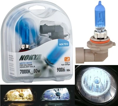 Nokya 7000K Blanco 9006 HB4 Nok7210 80W Dos Bombillas Luz Antiniebla Reemplazar Plug Play Fit Foto 1 de 4