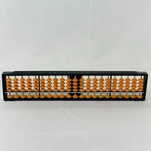 Vintage Wood Abacus 21 Rows 105 Beads Japanese Soroban 12 " long - Picture 1 of 6