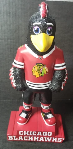 Chicago Blackhawks Tommy  12"  MASCOT STATUE INDOOR OUTDOOR NEW Factory NHL Cover