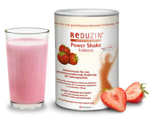 REDUZIN Diät SHAKE Erdbeere | BCM Diät | L-Carntin + Protein + Abnehmen