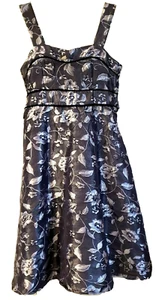 EMILY WEST 347E93645 Girl’s Gray and Silver Mesh Lined Sleeveless Dress - Size 8 - Picture 1 of 6
