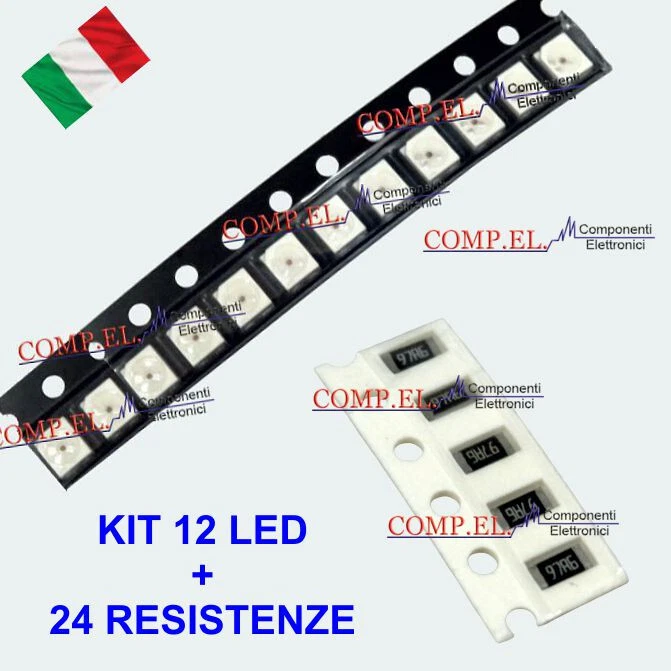 KIT 24 resistenze e 12 led rossi fanale stop  Qashqai j10 B003339_B B003338_B - Immagine 1 di 1