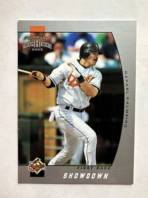 Rafael Palmeiro - 2005 Donruss Team Heroes Showdown Silver /50 SSP Rare Non-Auto - Image 1 of 2