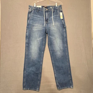 Aeropostale Womens/Mens Carpenter Denim Blue Jeans Size Medium New with Tags - Picture 1 of 11