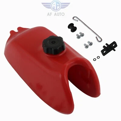 Tanque de combustível e tampa de gasolina de plástico vermelho novo para Honda ATC70 ATC 70 1972-1985 - Imagem 1 de 4