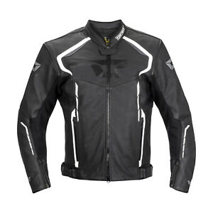 Cortech Chicane Leather Jacket Black/White 3XL