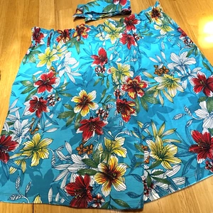 Pantalones Cortos Ruby Rd Mujer Algodón Hawaiano Cómodos Florales Grandes 34 Cintura Elásticos - Imagen 1 de 6