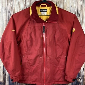 PHENIX Herren Ski Snowboard Jacke rot Nylon durchgehender Reißverschluss Herren Medium Mantel SCHÖN - Bild 1 von 24