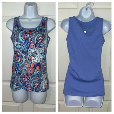 Camiseta sin mangas T Talbots talla XS floral de algodón elástico usada en excelente estado Foto 1 de 4