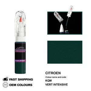 PARA CITROEN VERT INTENSIVO KQM Retoque Pintura Pluma Cepillo Fix Kit Scratch... - Imagen 1 de 8