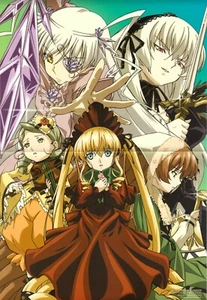 poster promo Rozen Rosen maiden anime Shinku Suigintou 2-side - Picture 1 of 2