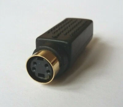 S-VIDEO FEMALE TO RCA MALE CONNECTOR (BRAND NEW) - Image 1 of 3