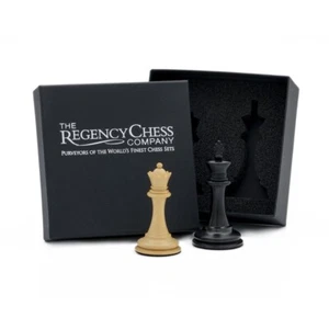 King and Queen Gift Set 3.5 inch Ebonised - Picture 1 of 5