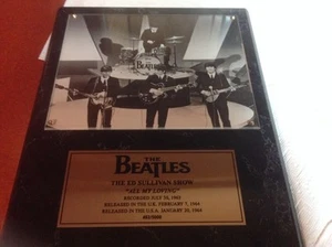 The Beatles "The Ed Sullivan Show" "All My Loving" #482/5000 Plaque - Picture 1 of 4