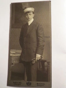 Mannheim - 1910 - Ludwig Brilmayer wohl als Schüler mit Mütze - KAB / Studentika - Picture 1 of 2