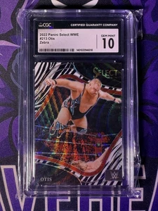 2022 Panini Select WWE Otis Zebra Ringside CGC 10 - Picture 1 of 2