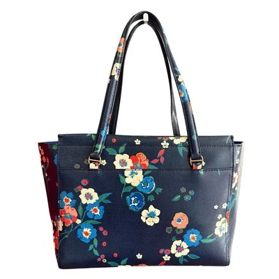 Tory Burch Parker Floral Print Small Tote Bag GUC  - Image 1 of 4