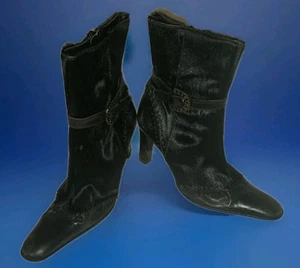 Prialpas Gomma Black Womens Boots Size 11M Made In Spain - Picture 1 of 21