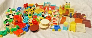 Vintage Lot of Assorted Fisher Price Doll House Furniture w/ Extra Accessories - Picture 1 of 21