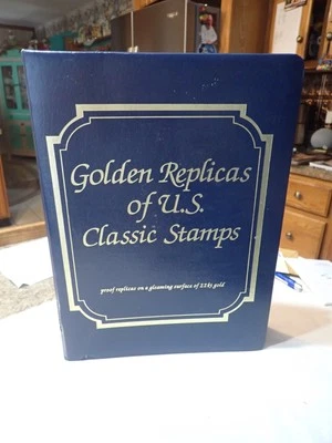 Réplicas doradas 22k de estampillas clásicas de Estados Unidos 1847-1930 primer día de emisión sobres Foto 1 de 4