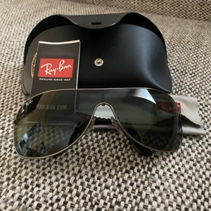 Ray Ban RB3211 Sonnenbrille Gunmetal Grau, Gläser Grün, Zustand Sehr Gut - Bild 1 von 5