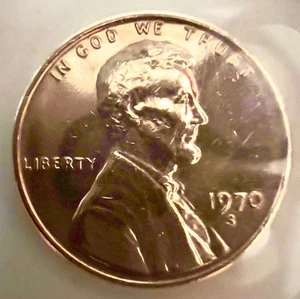 1970-S Large Date Doubled Die Obverse Lincoln Cent  RD - Rare nice-a - Picture 1 of 2