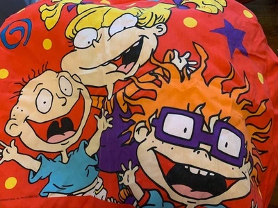 JUEGO DE SÁBANAS DOBLES RUGRATS 1997 VINTAGE 5 PIEZAS. PLANA, EQUIPADA, 2 FUNDAS DE ALMOHADA Y 1 FUNDA Foto 1 de 4