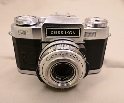 Cámara Zeiss Ikon Contaflex Super BC 35 mm con lente Tessar 50 mm f/2,8 S#47298 Foto 1 de 4