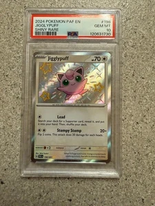 Carta rara Paldean Fates Jigglypuff lucida PSA 10 gemme ottime condizioni 198/091. NUOVO CERT 8/25 - Foto 1 di 3