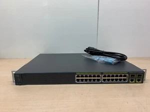Cisco Catalyst 2960 WS-C2960-24PC-S 24 Port Fast PoE Ethernet Switch - Picture 1 of 3