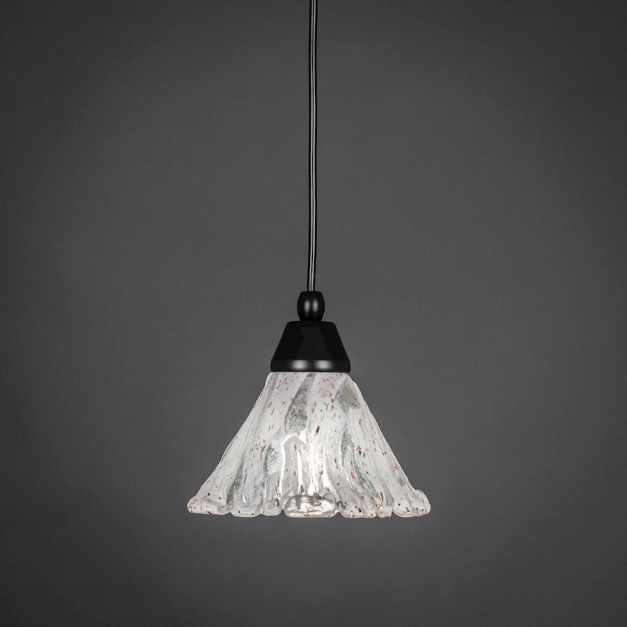 Toltec шнур мини подвеска, матовый черный, 7» итальянский льда стекла - 22-MB-7195 - Изображение 1 из 1