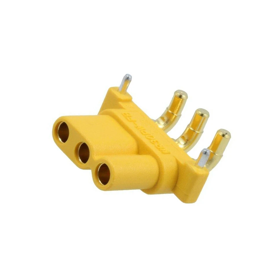 2X MR30PW-FB Buchse zur DC-Stromversorgung MR30 weiblich PIN: 3 auf PCB AMASS - Bild 1 von 1