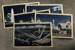 GGIE SAN FRANCISCO NIGHT VIEWS LINEN POSTCARDS lot - Picture 1 of 14