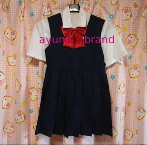 E26 ^_^ Japanese SchoolGirl Uniform Dress Jumper Skirt!! Rare. Excellent! - Picture 1 of 7