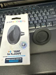 Pop sockets Popmount Car Vent For MAGSAFE for iPhone 16 15 14 13 12 pro Black - Picture 1 of 6