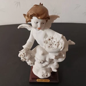 1991 Giuseppe Armani (Florence, Italy) Signed Angel Tossing Flowers Figurine - Picture 1 of 9