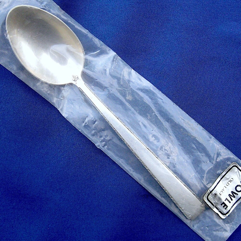 NUEVO • Cucharadita de plata esterlina de encaje antiguo toalla Foto 1 de 4