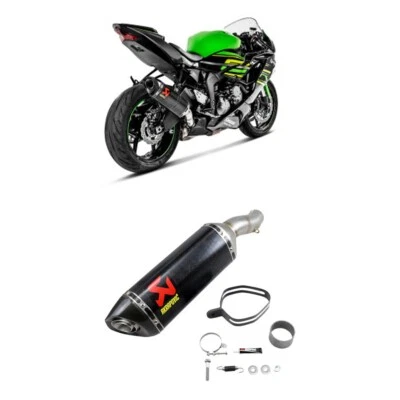 SISTEMA DE ESCAPE AKRAPOVIC RACE LINE FIBRA DE CARBONO KAWASAKI 2009-2025 ZX-6R Foto 1 de 4
